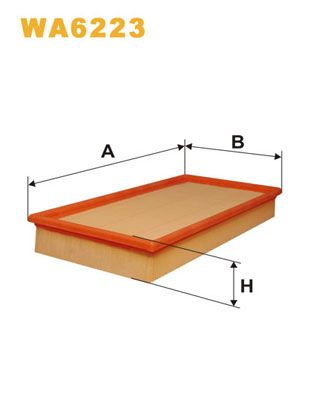 WIX FILTERS Воздушный фильтр WA6223